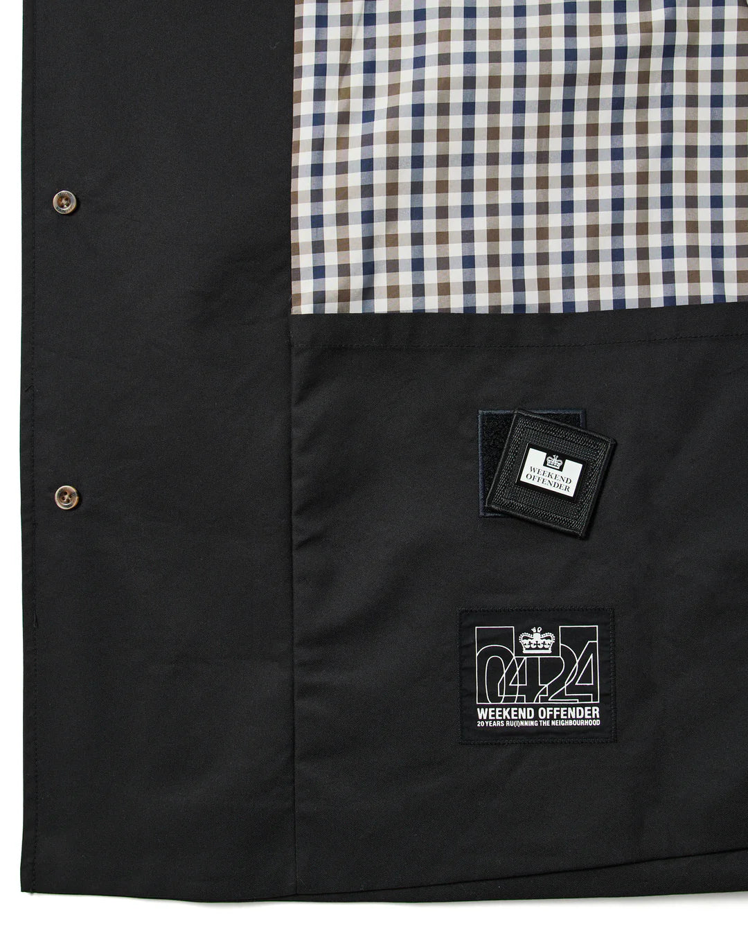 Weekend Offender Whitehouse Mac Jacket Black/House Check