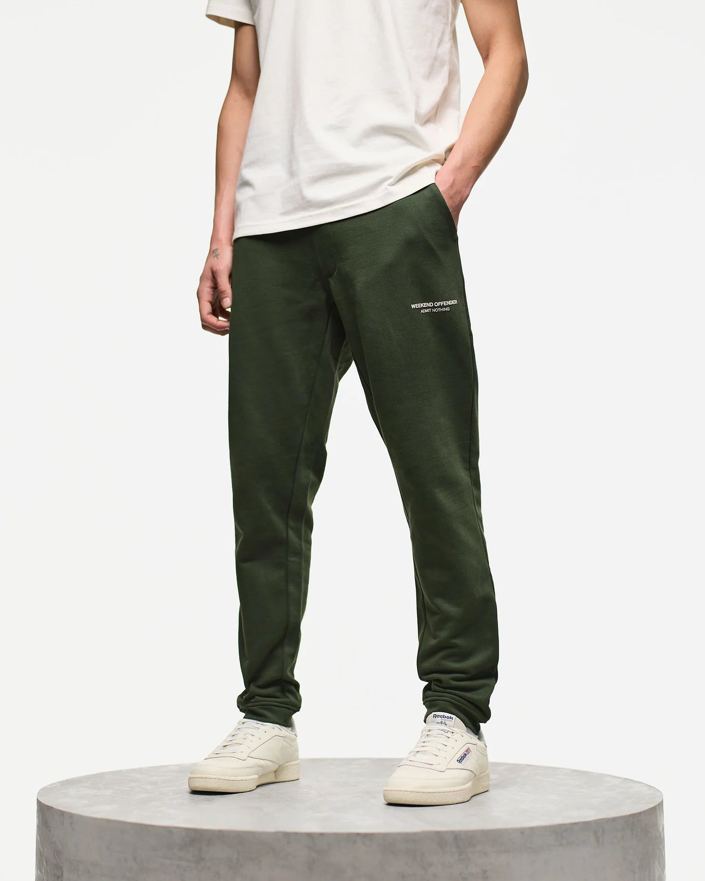 Weekend Offender Santana Jogger Pants Black Forest Green/Calcium