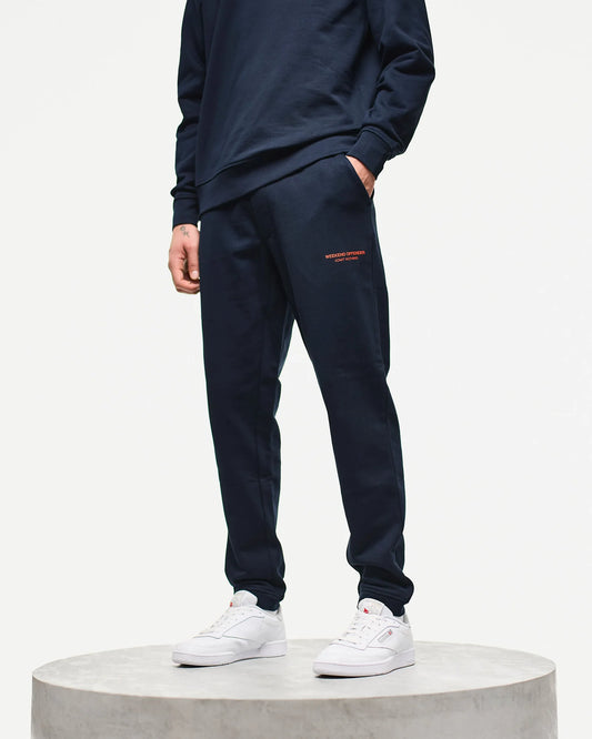 Weekend Offender Santana Jogger Pants Navy/Sunset Orange