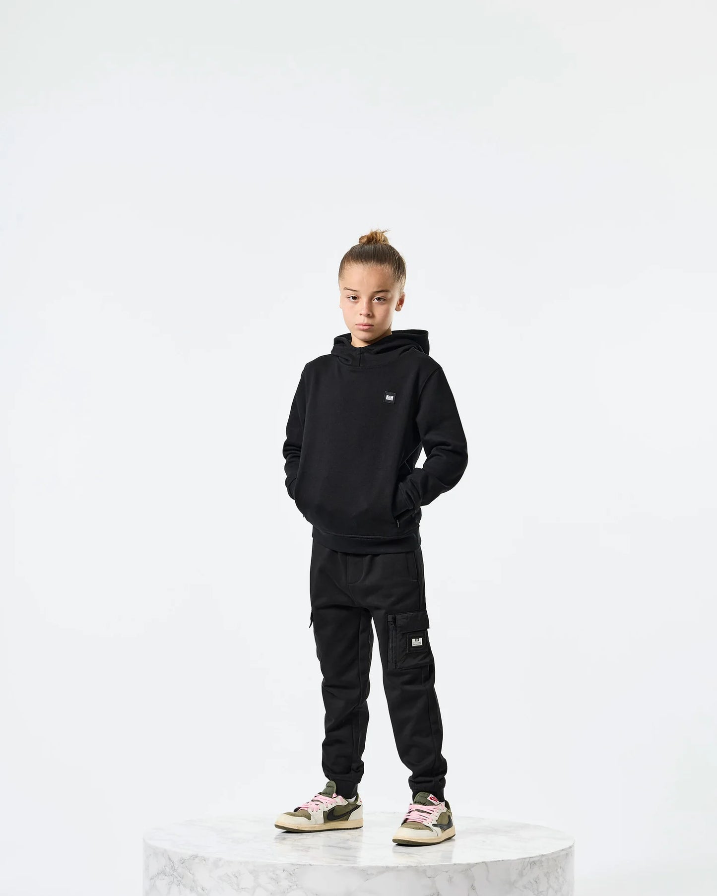 Weekend Offender Infant Ribbe Hoodie Black