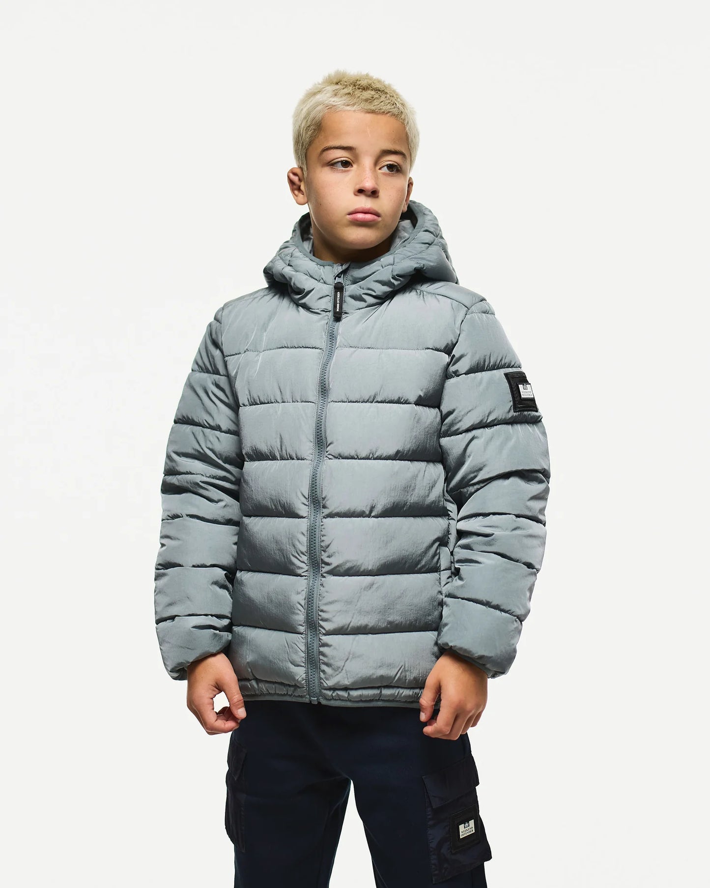 Weekend Offender Junior La Guardia Puffer Jacket Porpoise Grey