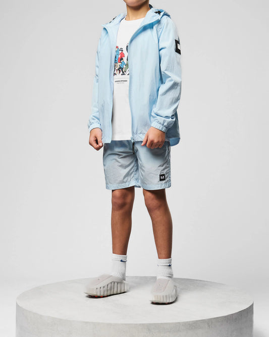 Weekend Offender Kids Stacks Swim Shorts Sky