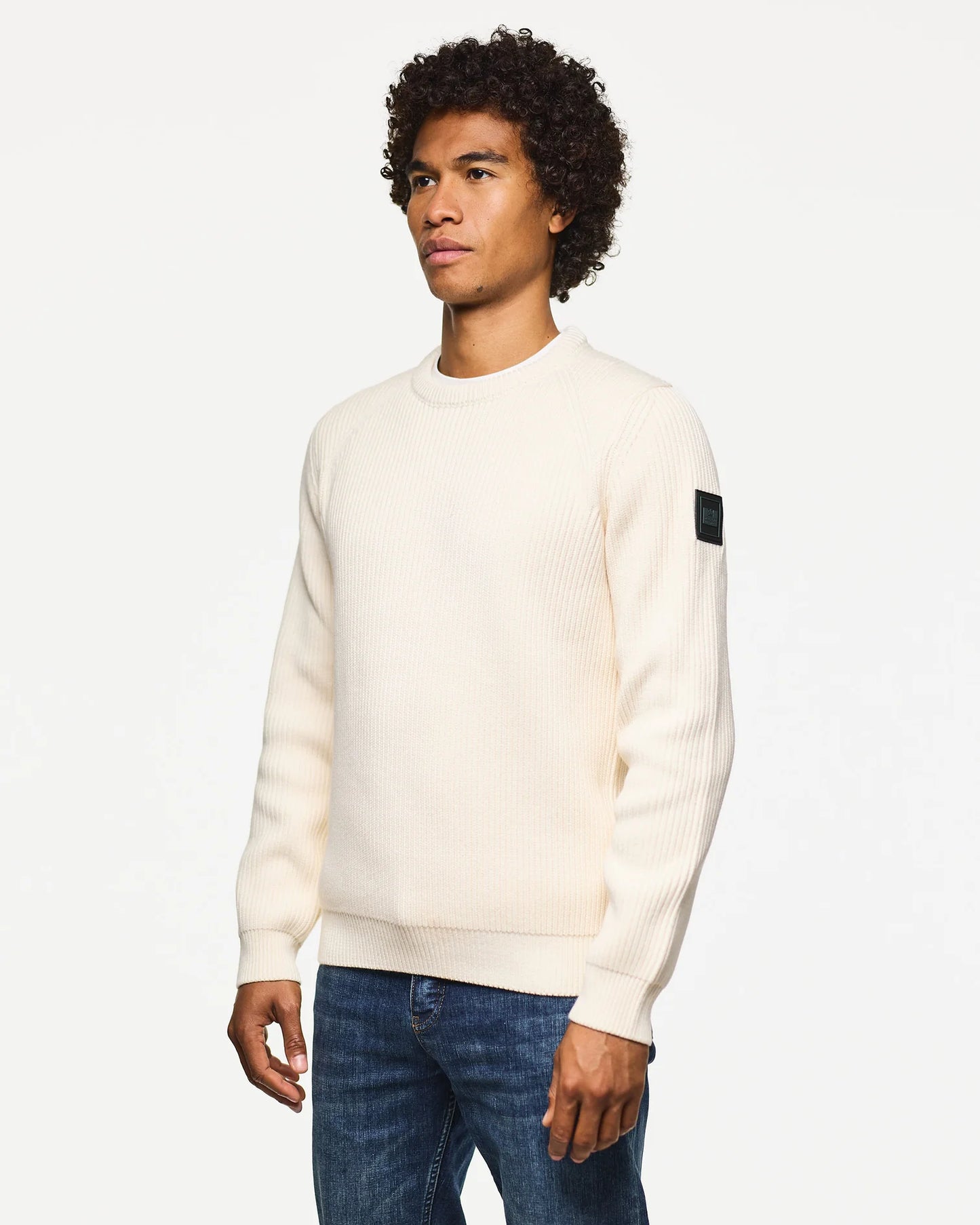 Weekend Offender Morello Rib Crew Sweater Ivory