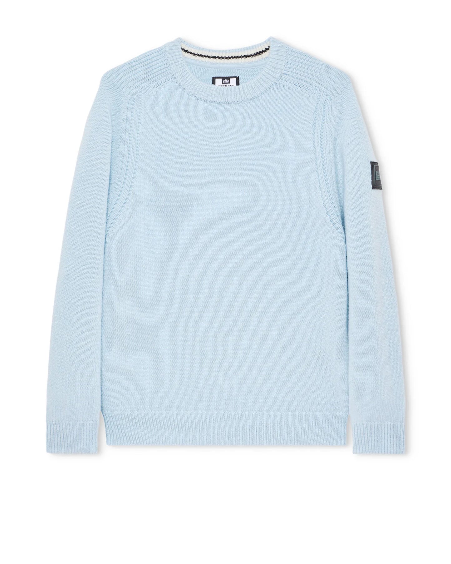 Weekend Offender Zagreb Knitted Wool Sweater Winter Sky Blue