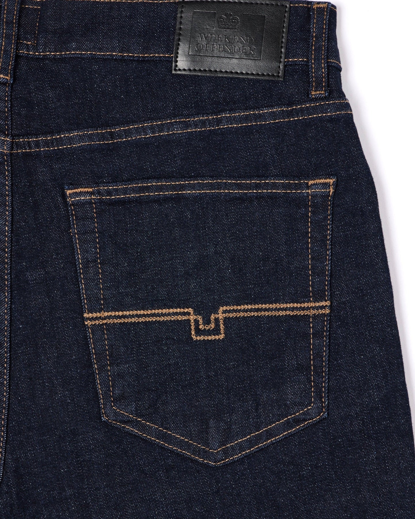 Weekend Offender Loose Fit Denim Jeans Dark Rinse