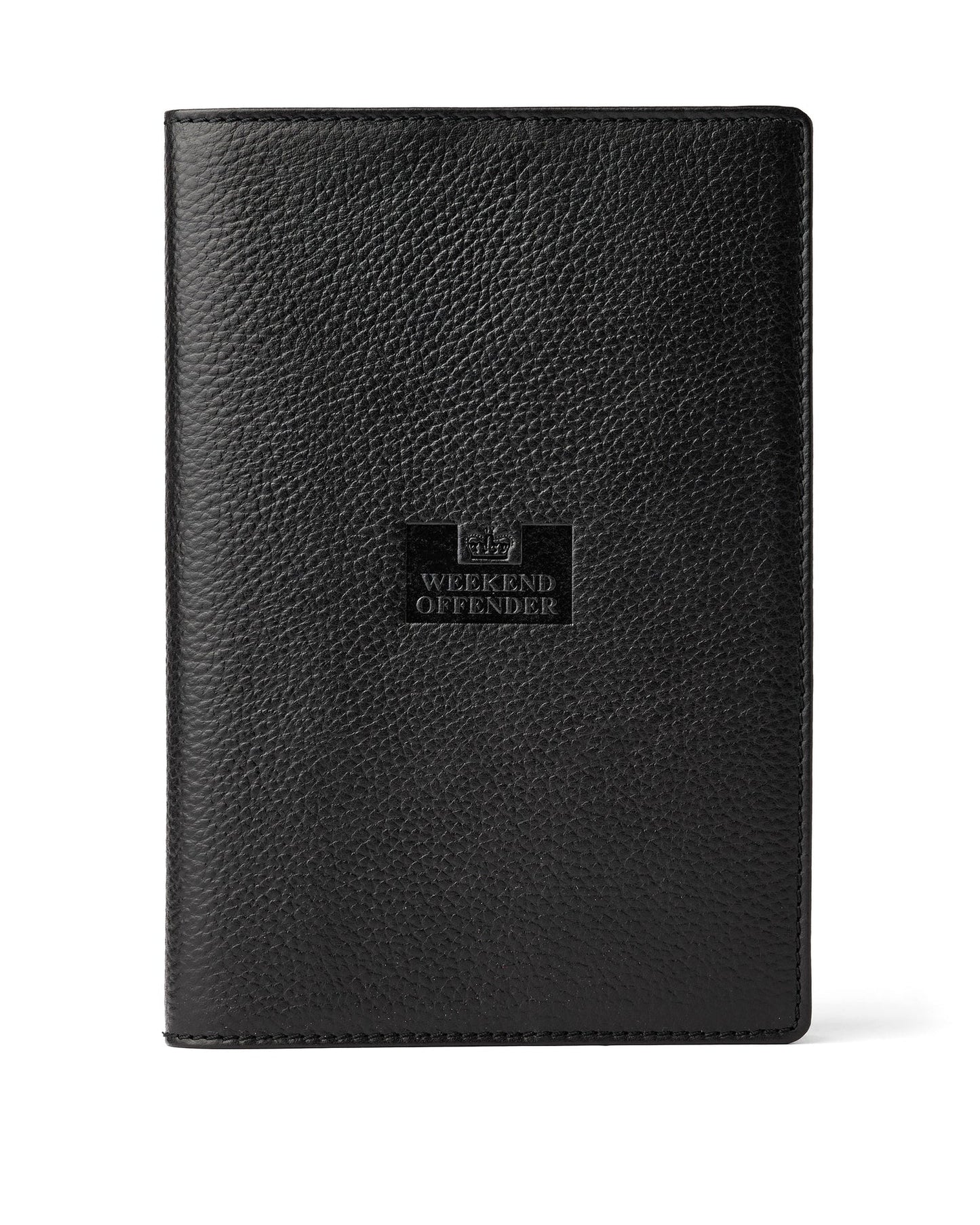 Weekend Offender Leather Notebook Holder With Gift Box Black