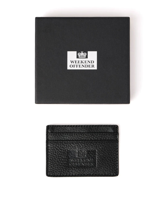 Weekend Offender Leather Card Holder With Gift Box Black