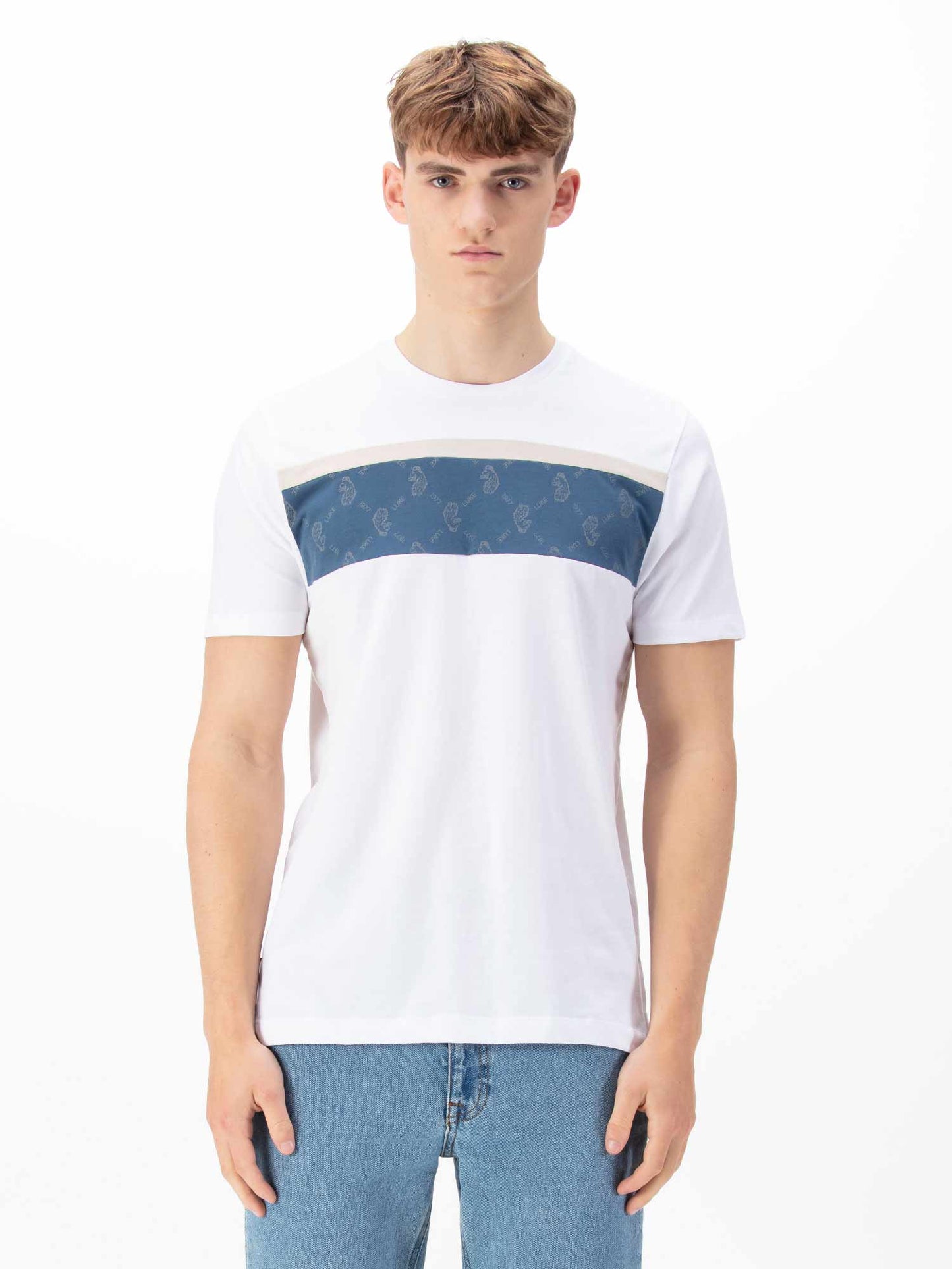 Luke 1977 Lions Den Overprint T-Shirt White