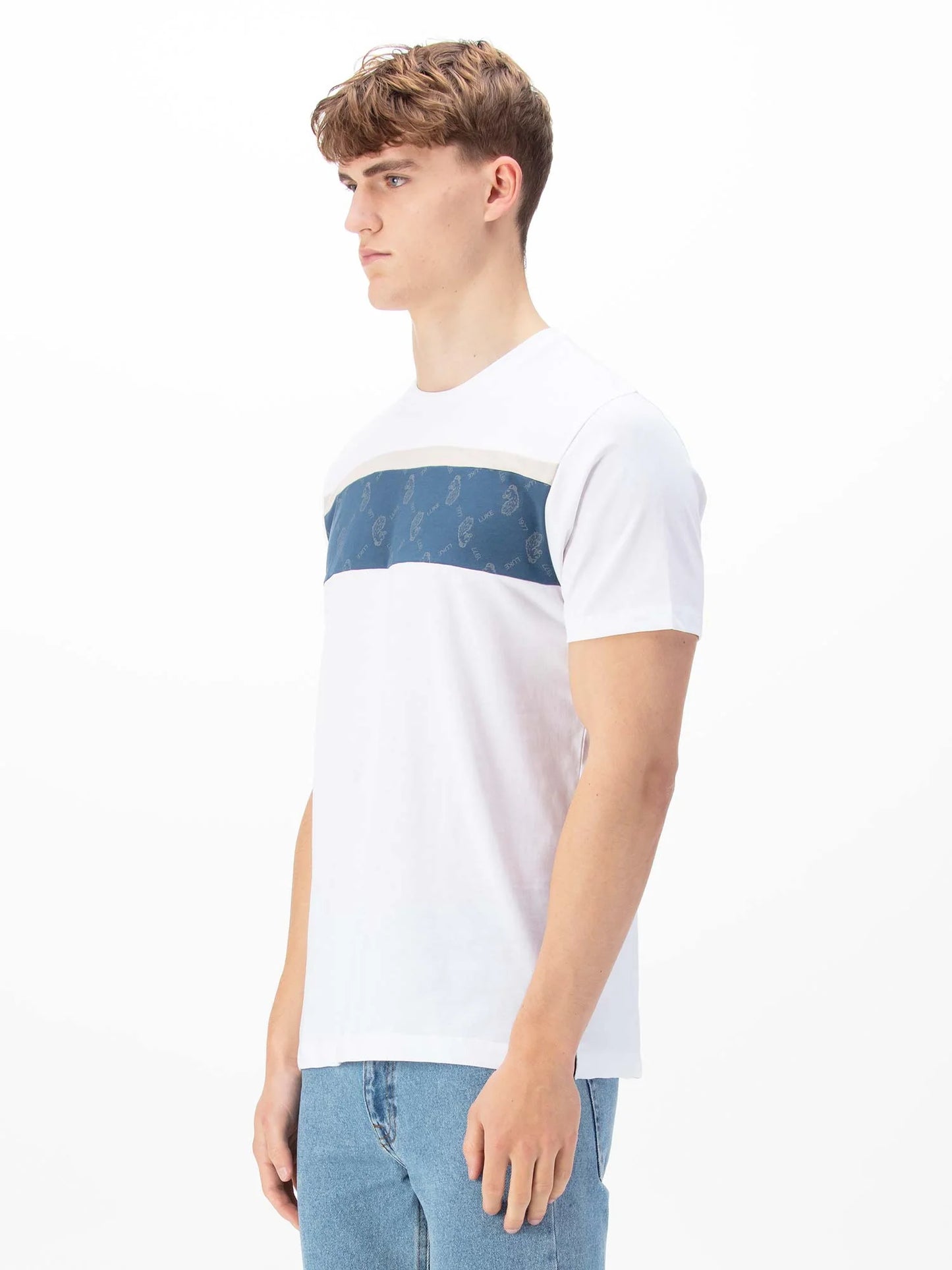 Luke 1977 Lions Den Overprint T-Shirt White