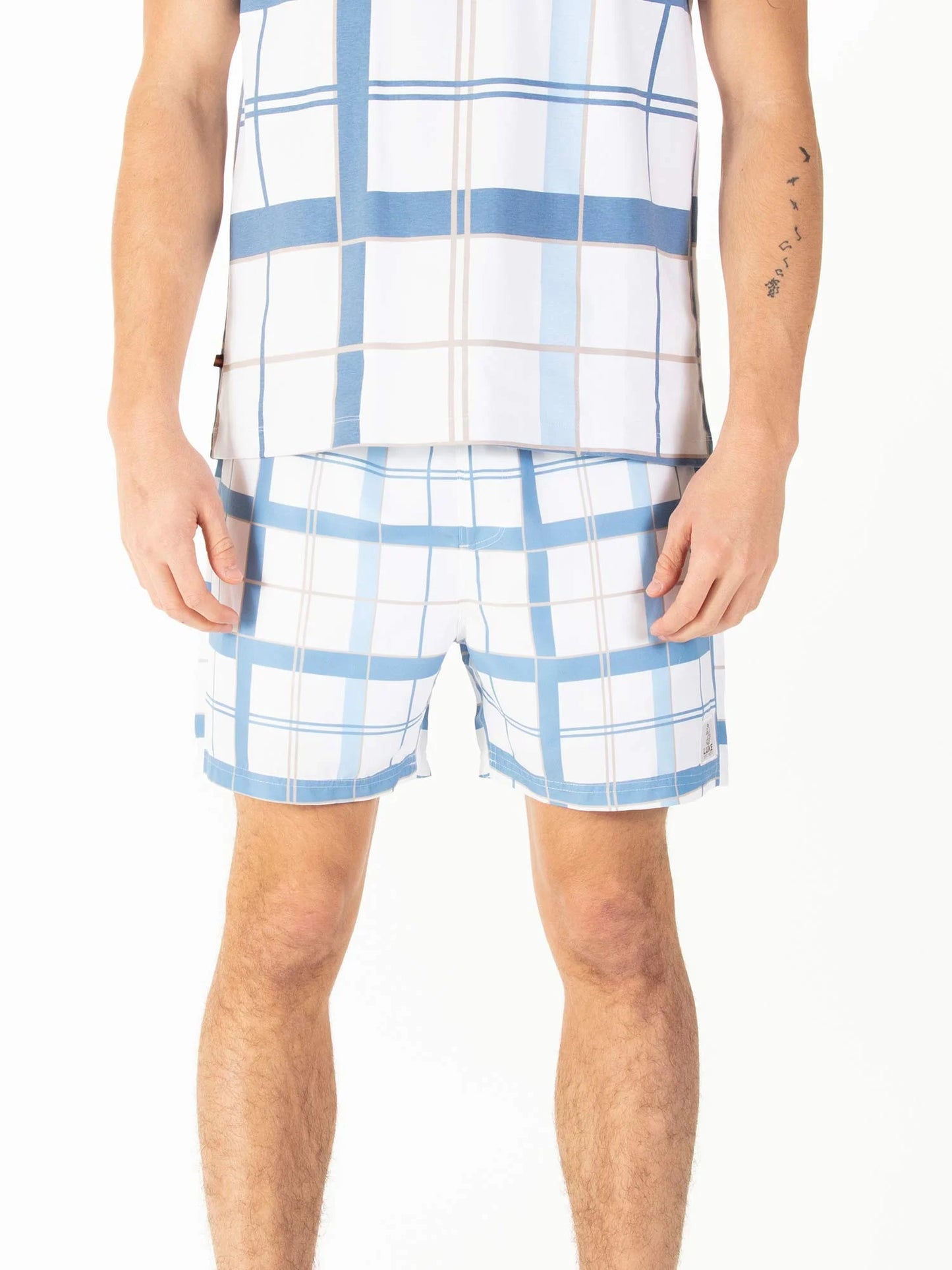 Luke 1977 Chesters Swim Short White Blue