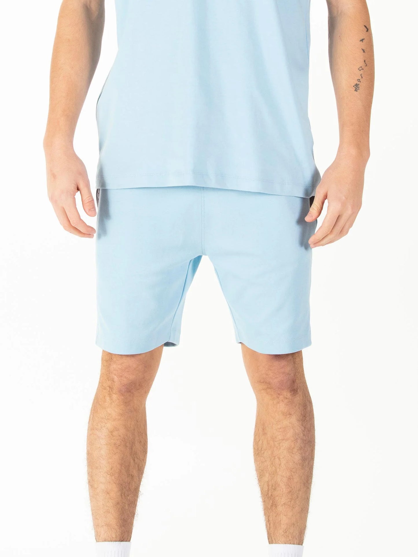 Luke 1977 Reid Text Detail Shorts Sky Blue