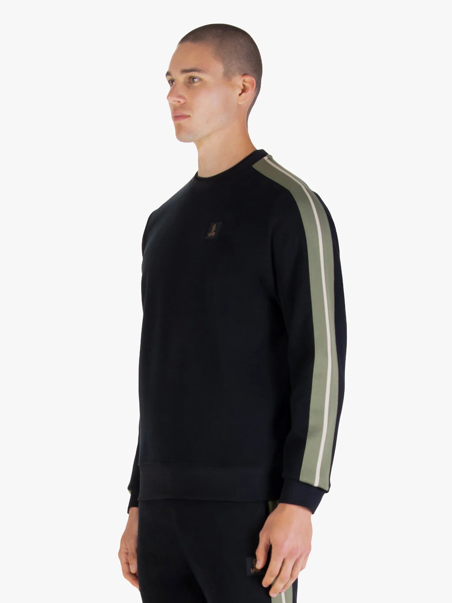 Luke 1977 Massachusetts 1000 Tape Detail Sweatshirt Black Clover