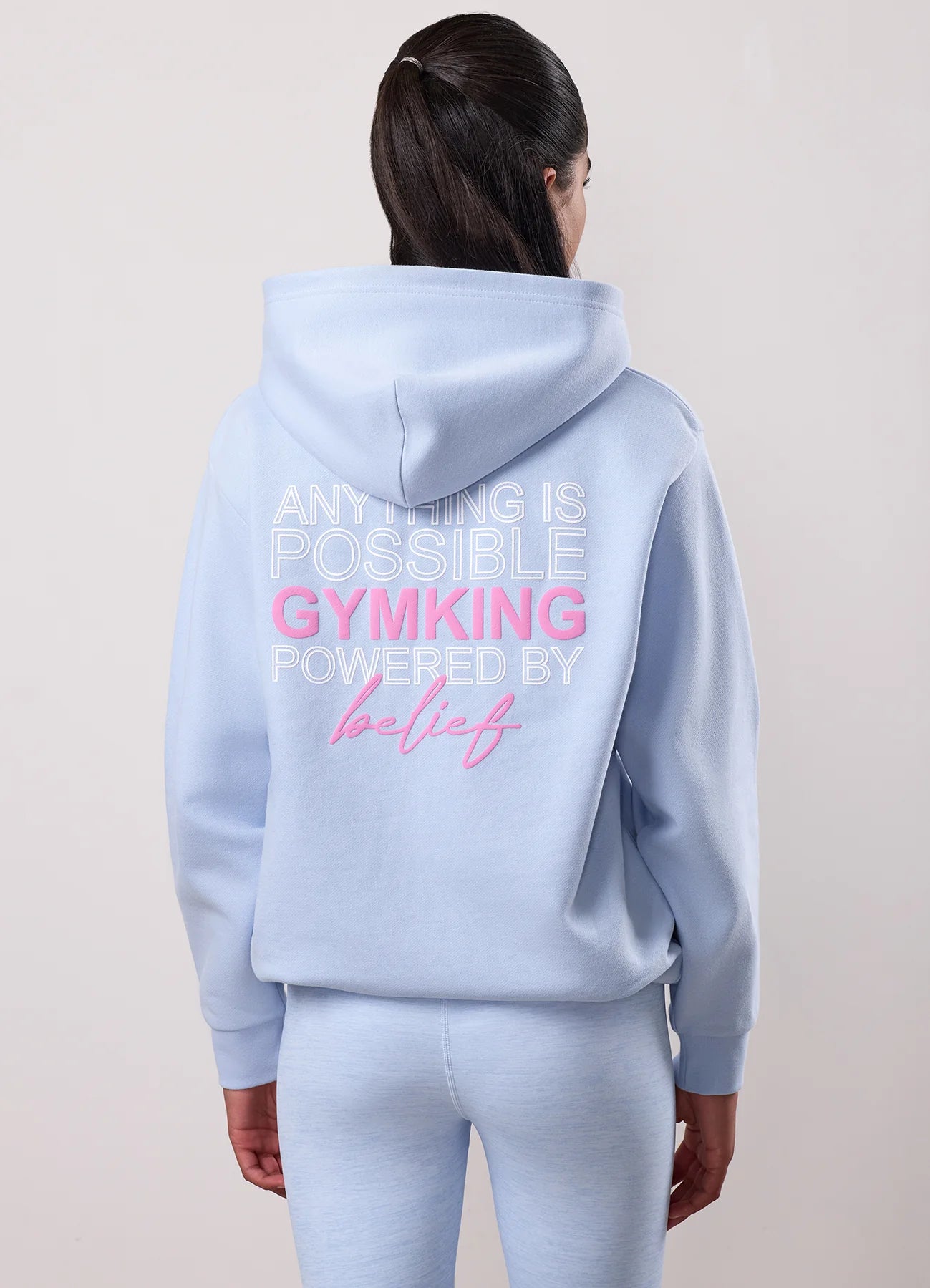 Gym King Junior Malibu Oversized Hoodie Hydrangea Blue
