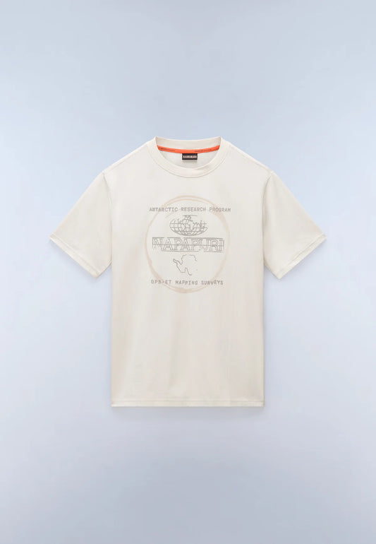 Napapijri Bald Jersey Short Sleeve T-Shirt Beige