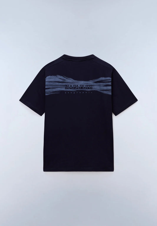 Napapijri S-BACK GRAPHIC SS Blu Marine