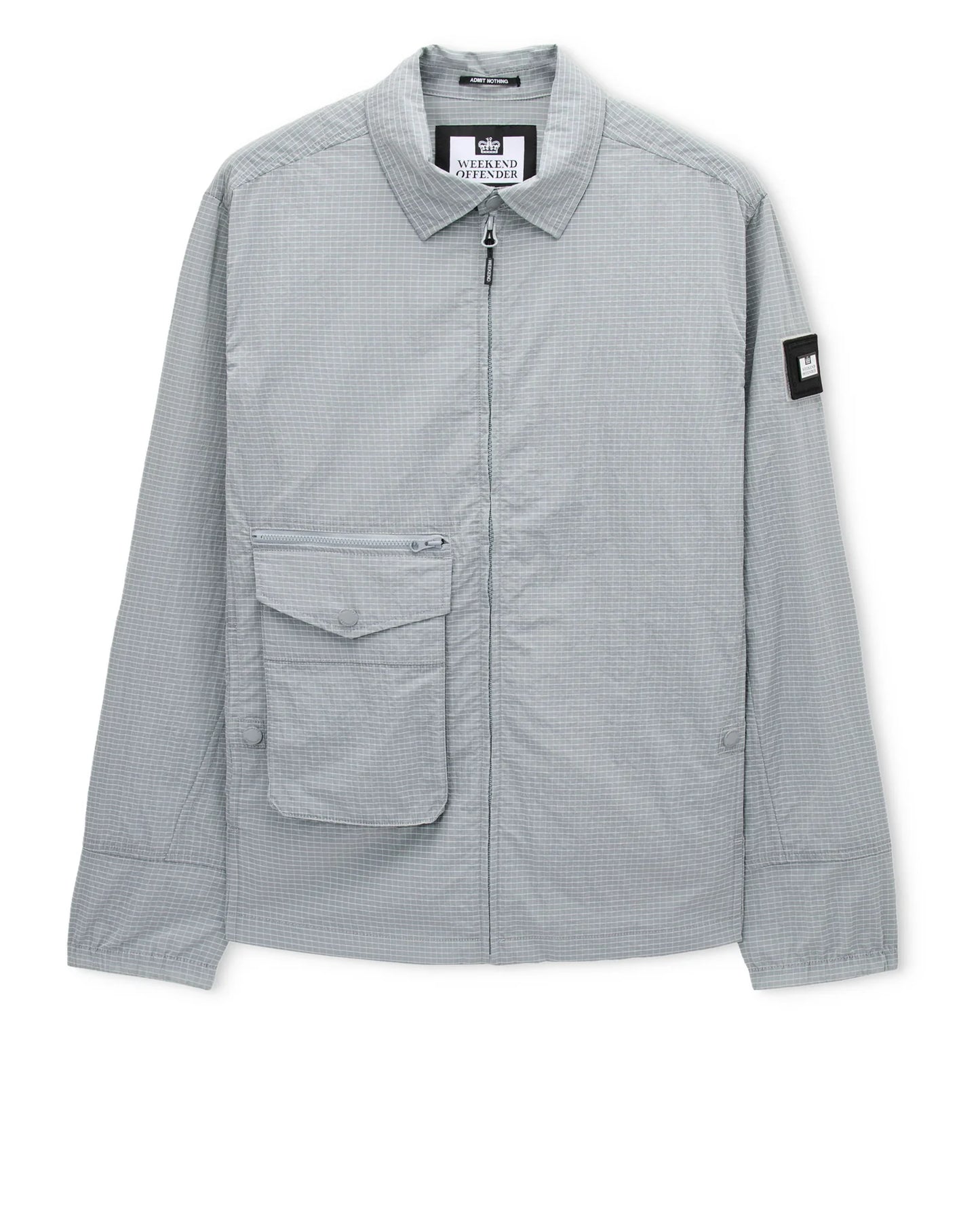 Weekend Offender Vinnie Over-Shirt Sea Spray Blue