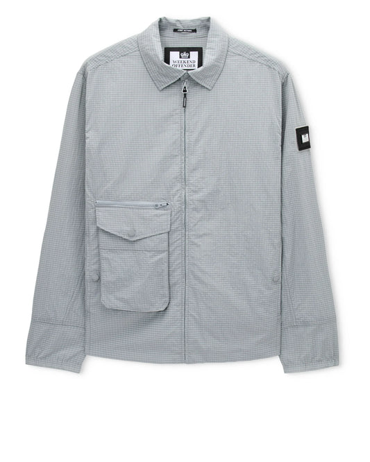 Weekend Offender Vinnie Over-Shirt Sea Spray Blue