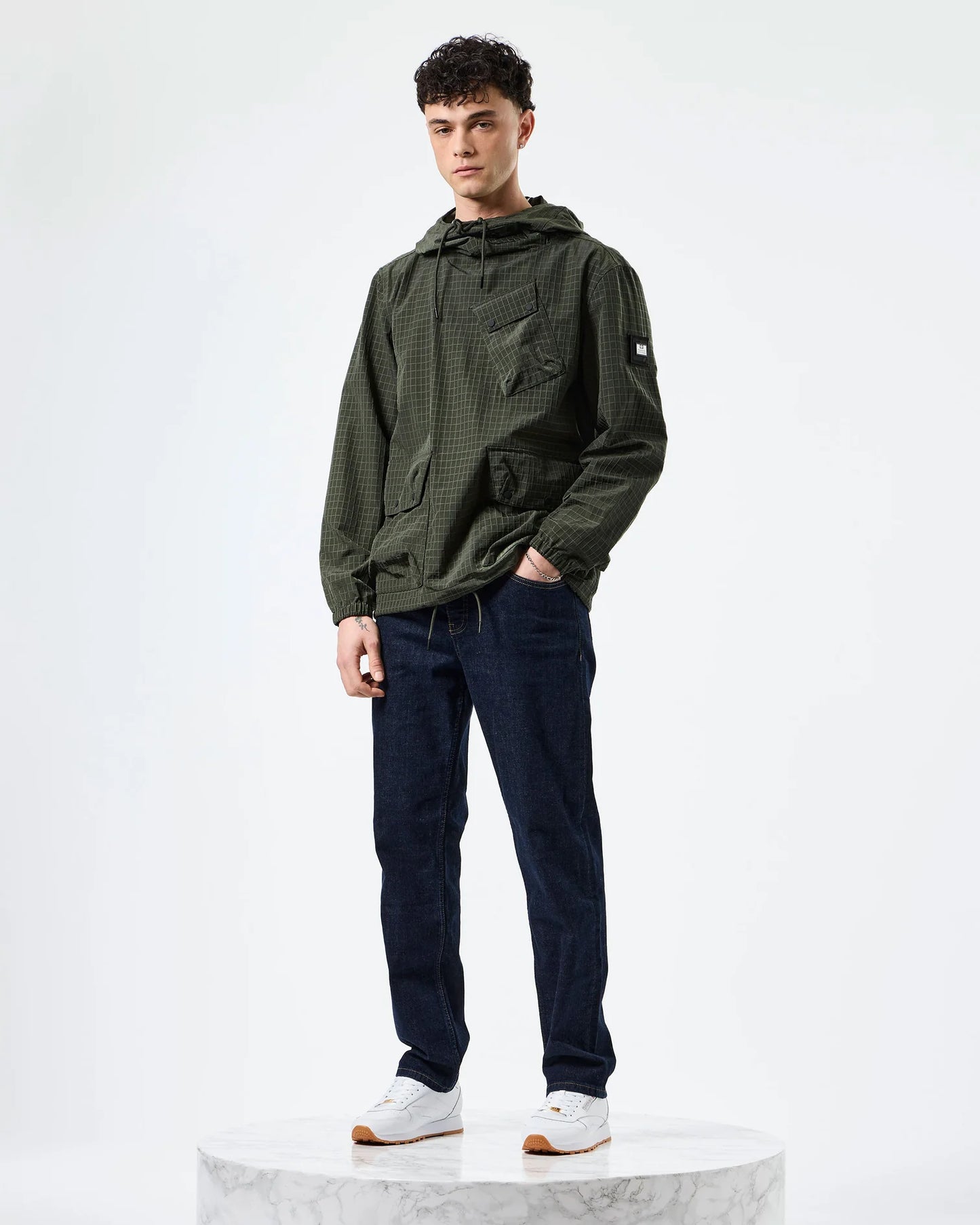 Weekend Offender Grohl Over-Top Jacket Black Forest Green