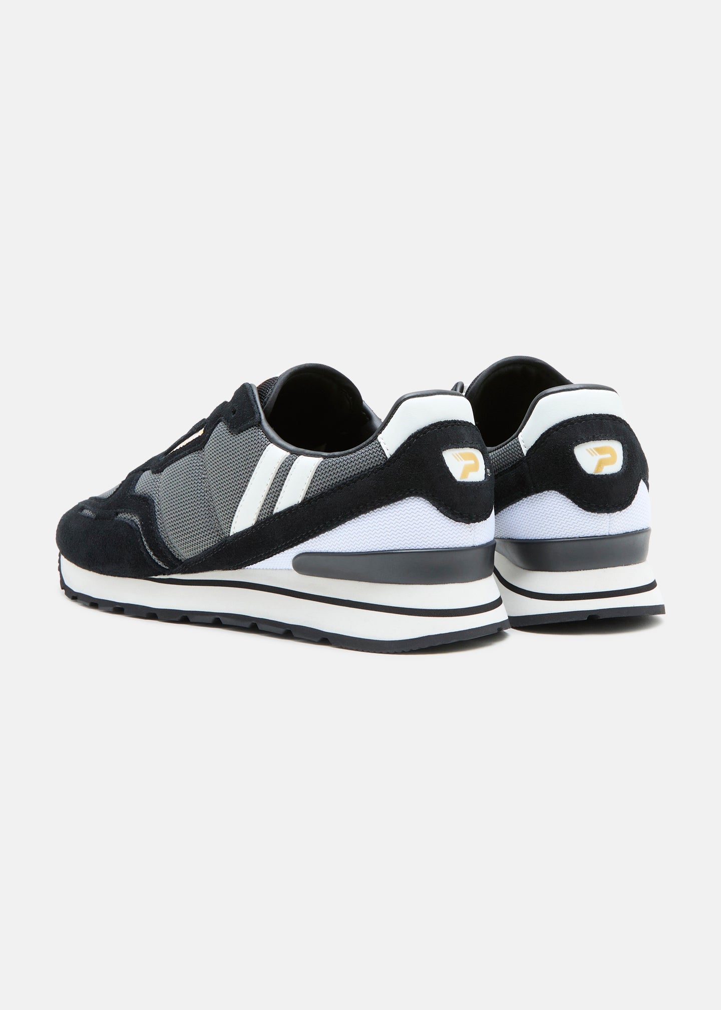 Patrick Bronby Runner Trainer Black/Dark Grey/White