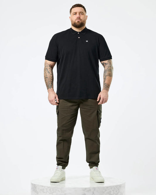 Weekend Offender Plus Size Caneiros Polo Shirt Black