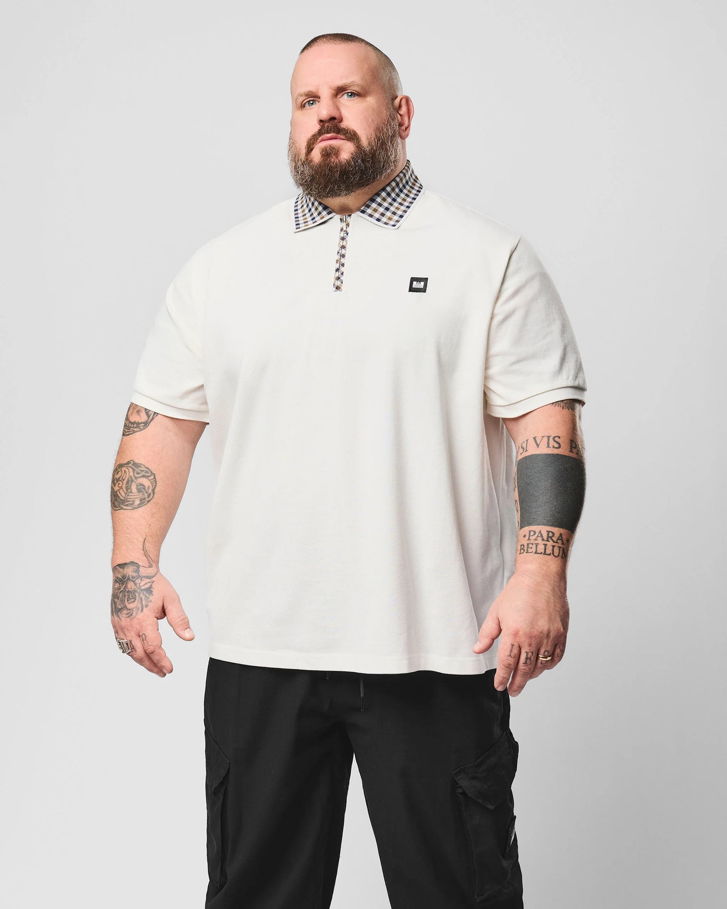Weekend Offender Plus Size Tipasa Polo Shirt Ghost