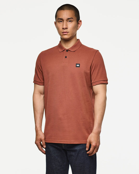 Weekend Offender Caneiros Polo Shirt Clay Brown