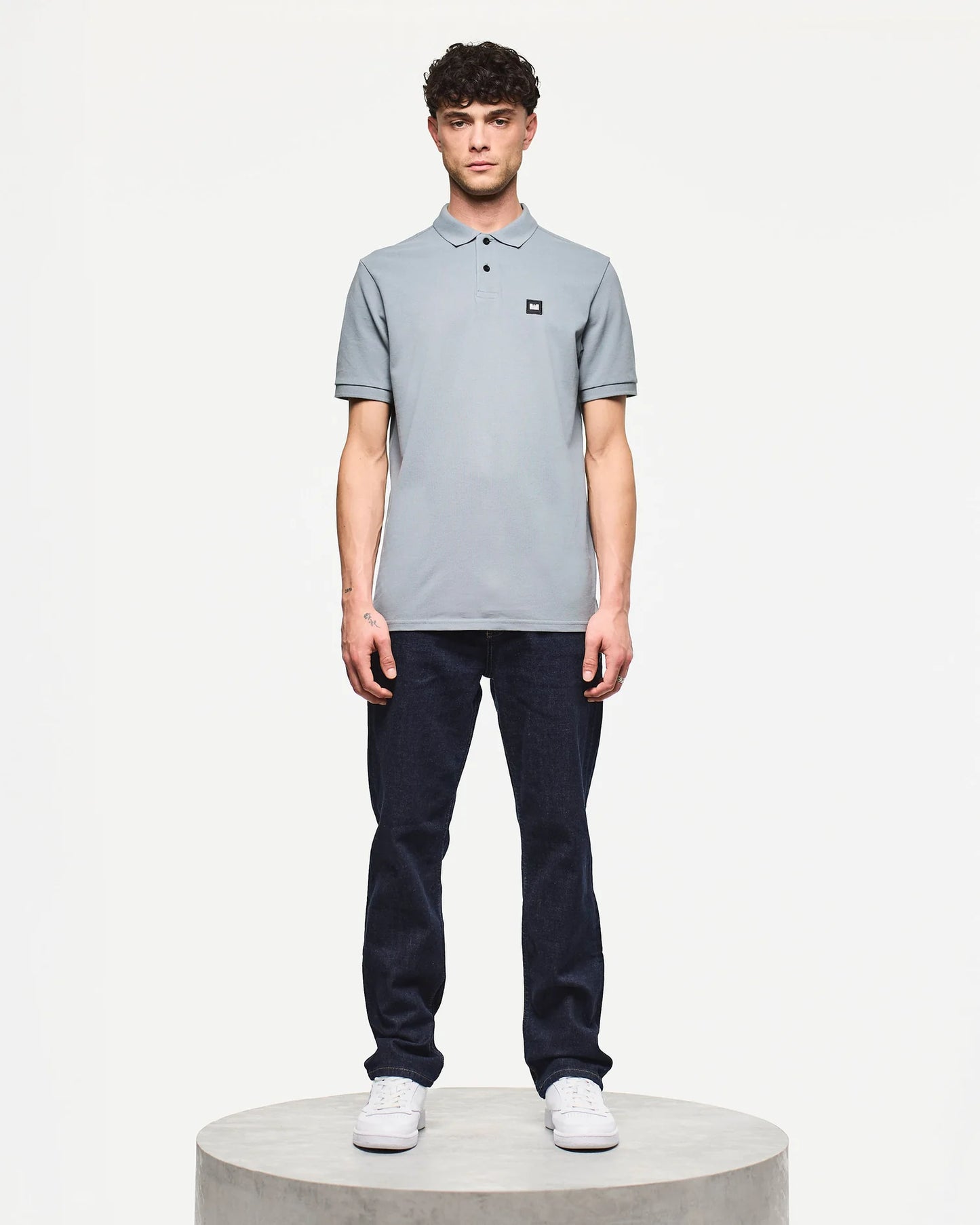 Weekend Offender Caneiros Polo Shirt Porpoise Grey