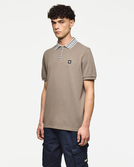 Weekend Offender Lachine Polo Shirt Tobacco Brown