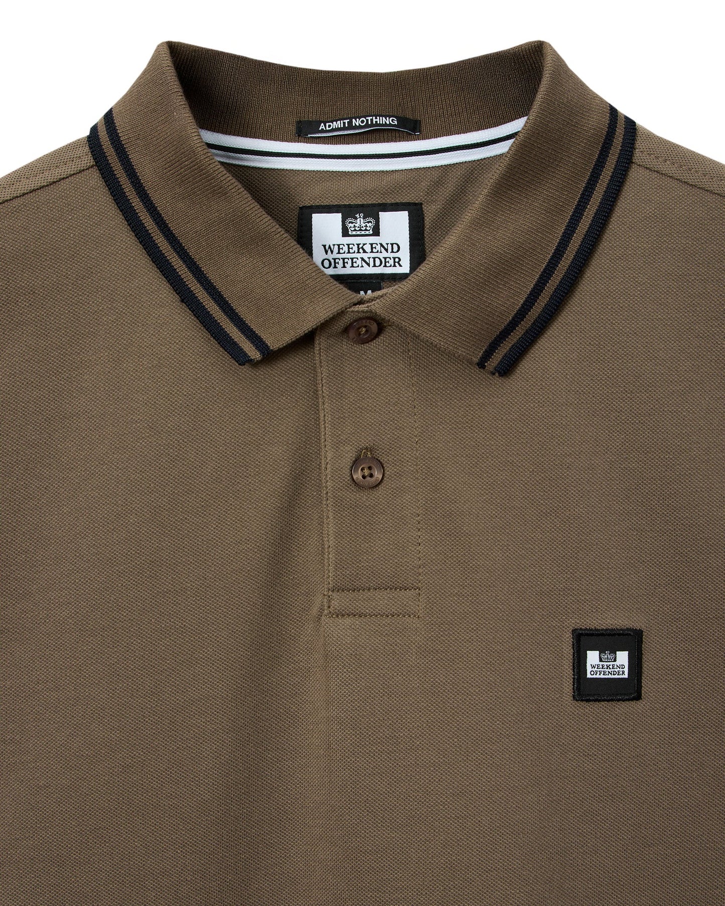 Weekend Offender Levanto Polo Shirt Tobacco Brown/Black