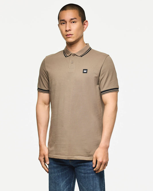 Weekend Offender Levanto Polo Shirt Tobacco Brown/Black
