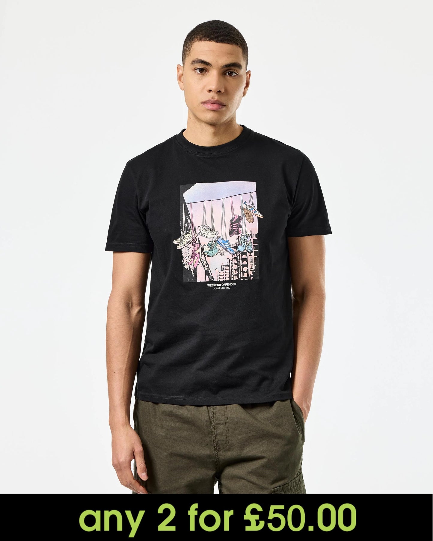 Weekend Offender Turf Wars Graphic T-Shirt Black