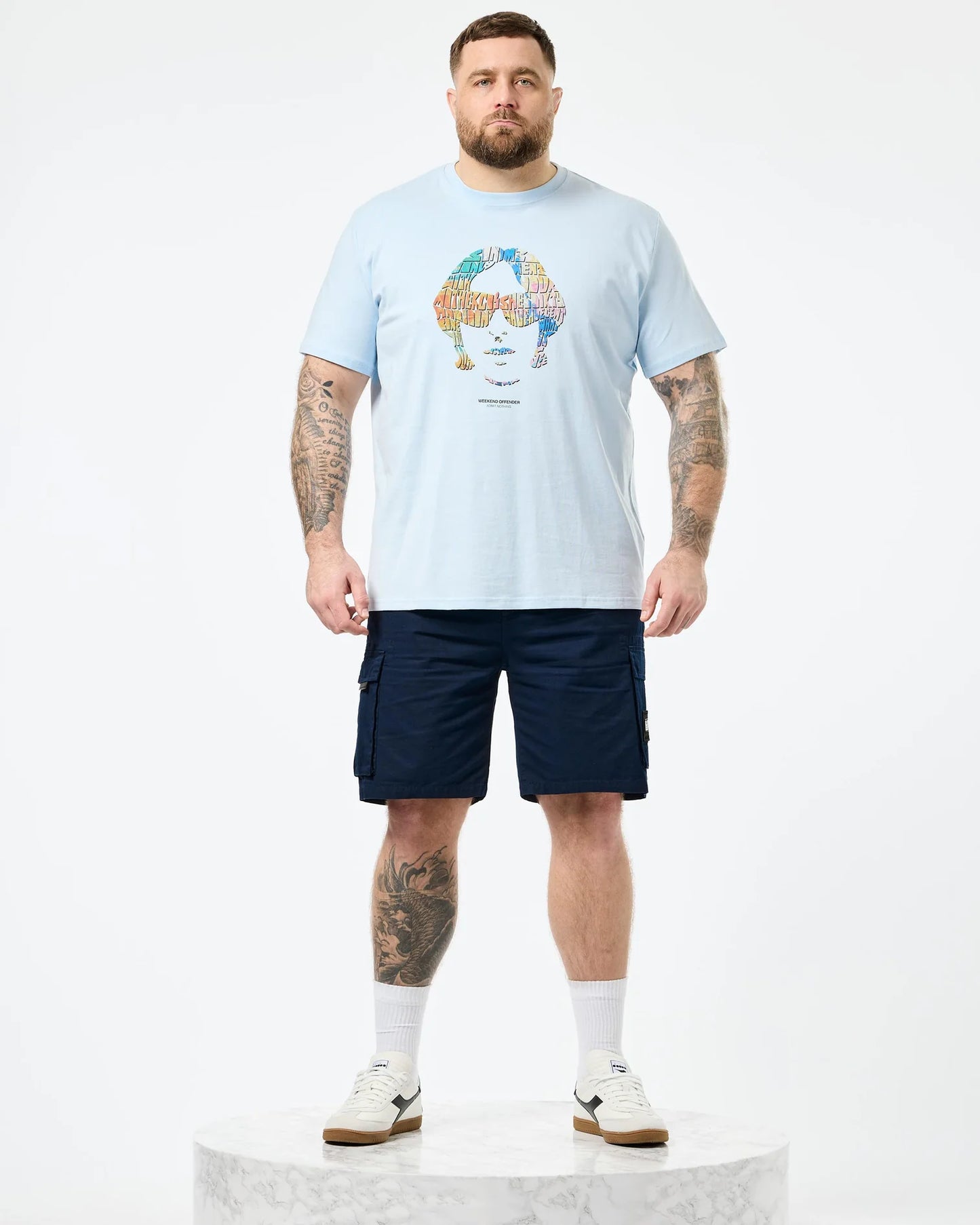 Weekend Offender Plus Size Kinky Afro Graphic T-Shirt Ocean Wave