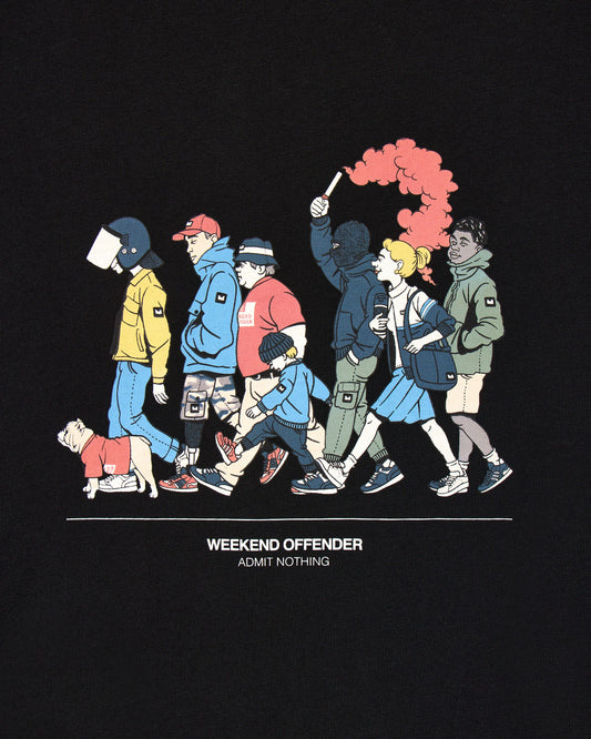 Weekend Offender Everyone Graphic T-Shirt Black
