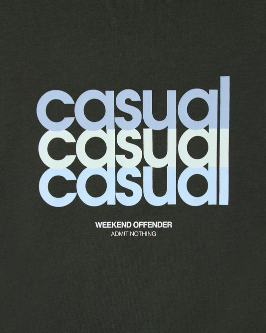 Weekend Offender W.O.L Graphic T-Shirt Black Forest Green