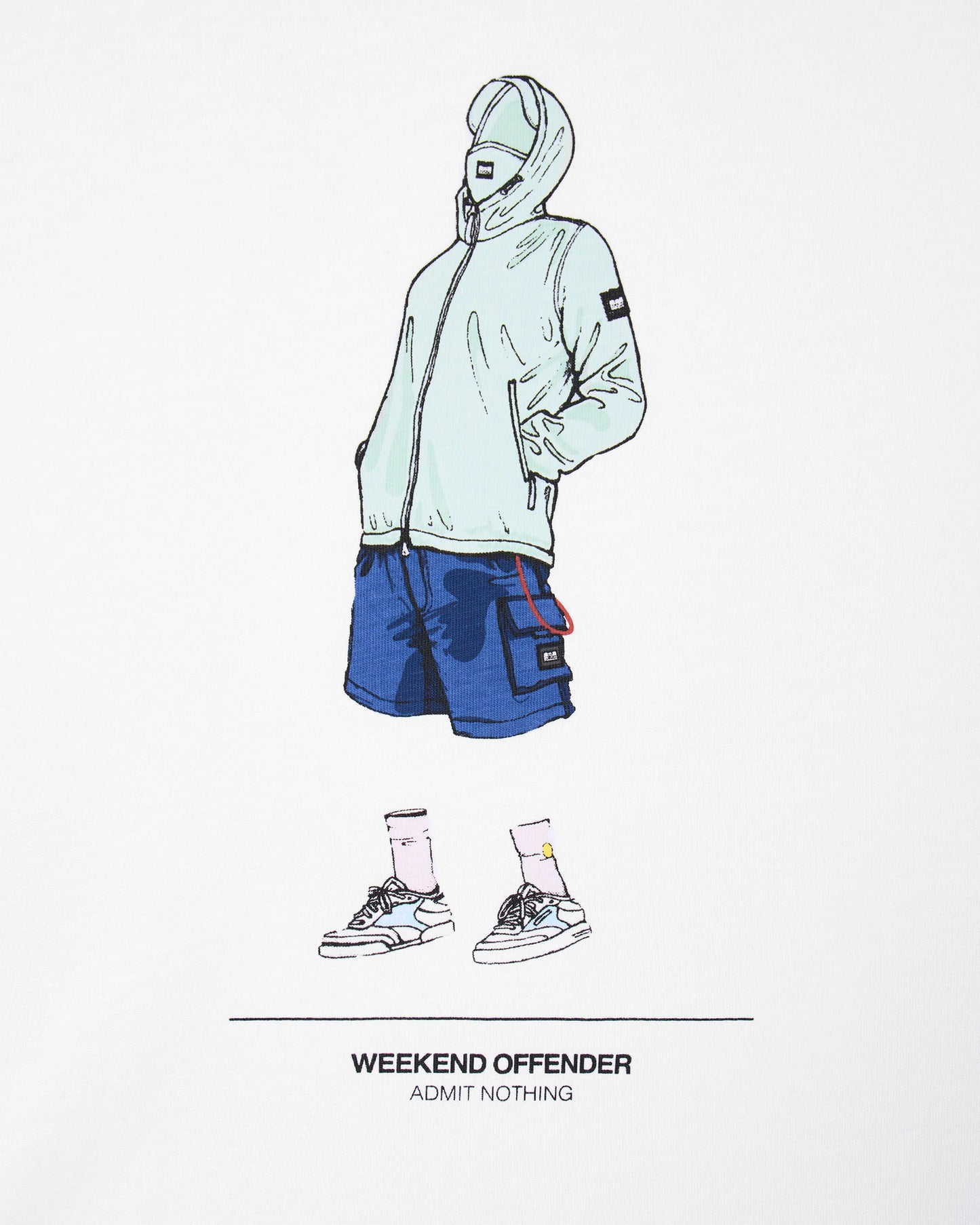 Weekend Offender Drarga Graphic T-Shirt White