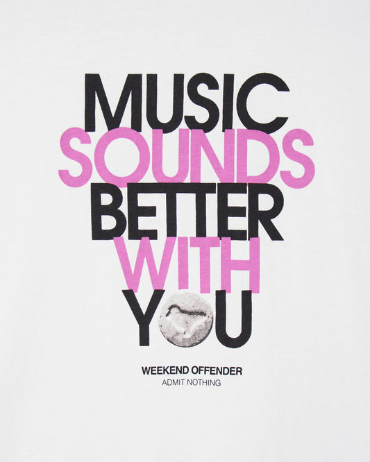 Weekend Offender Bangalter Graphic T-Shirt White
