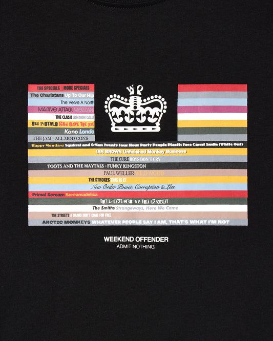 Weekend Offender Vinyl Graphic T-Shirt Black