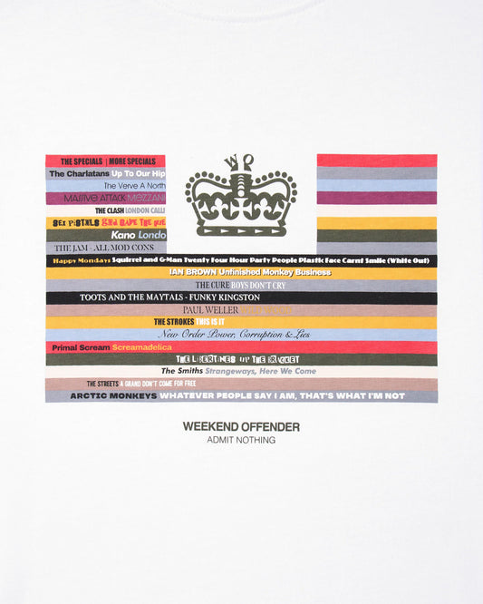 Weekend Offender Vinyl Graphic T-Shirt White