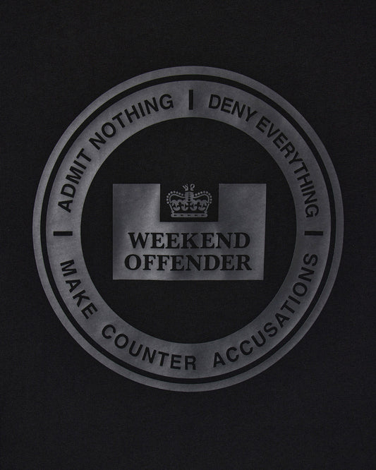 Weekend Offender Deny Graphic T-Shirt Black
