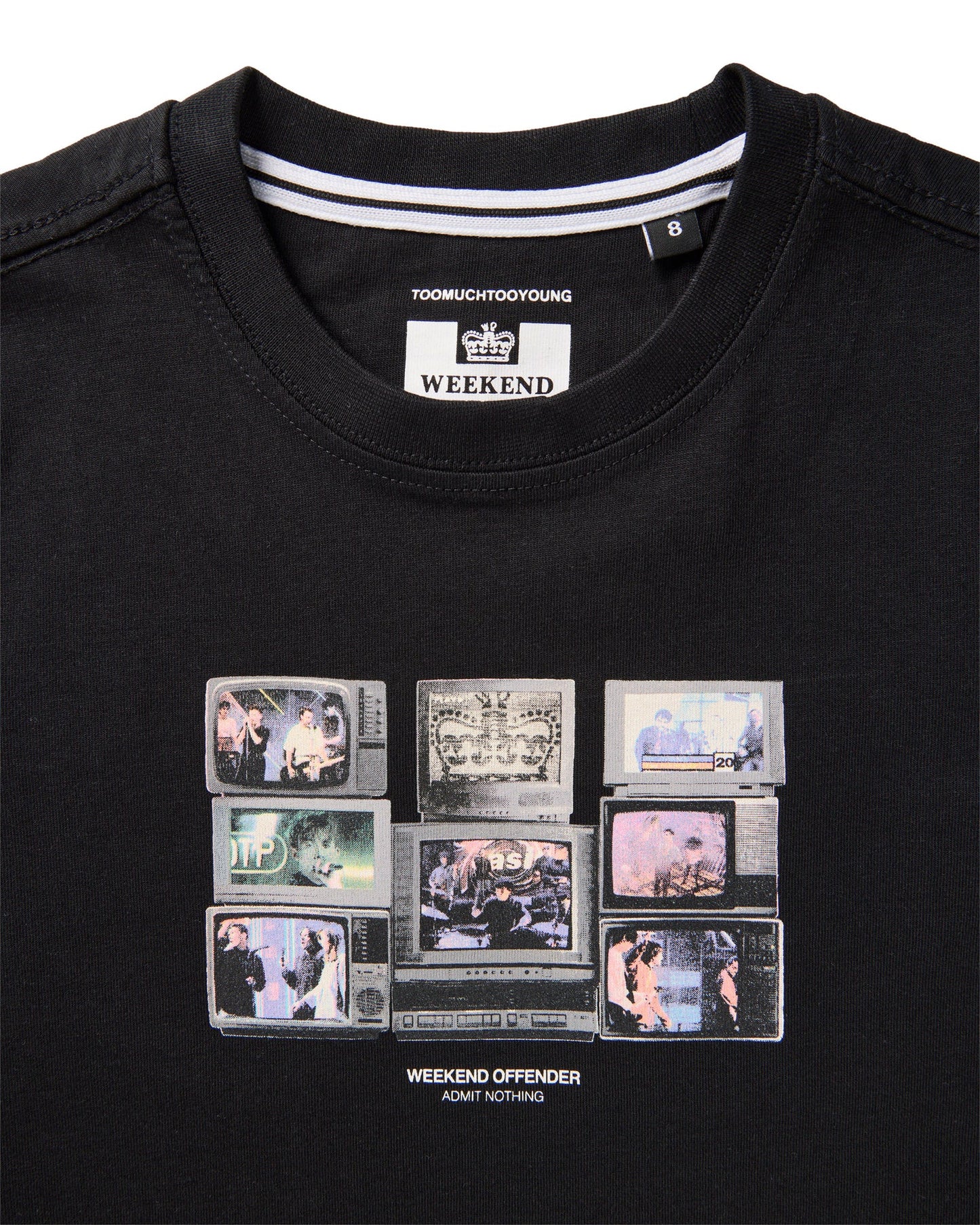 Weekend Offender Junior Vision Graphic T-Shirt Black
