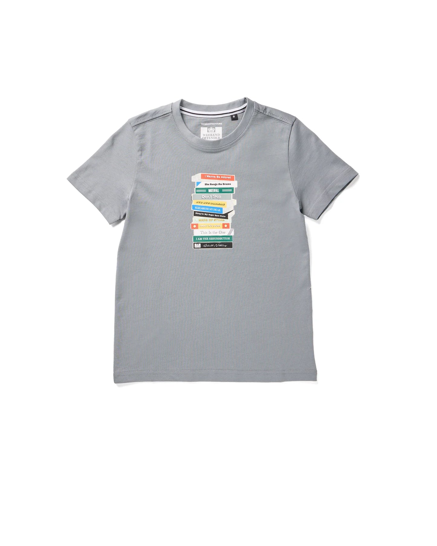 Weekend Offender Junior Limone Graphic T-Shirt Porpoise Grey