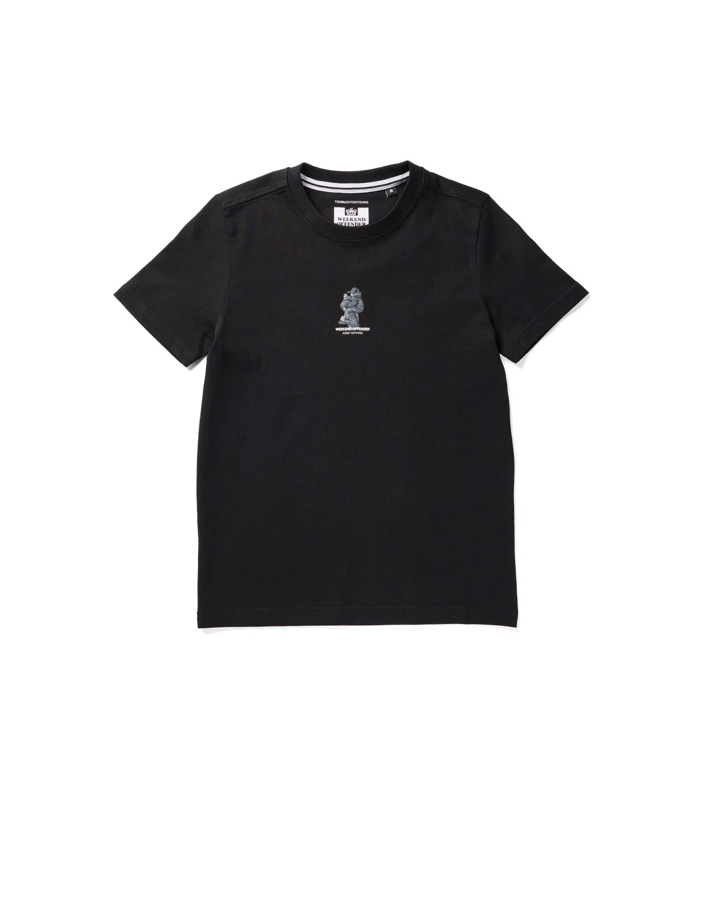 Weekend Offender Junior Reggie Graphic T-Shirt Black