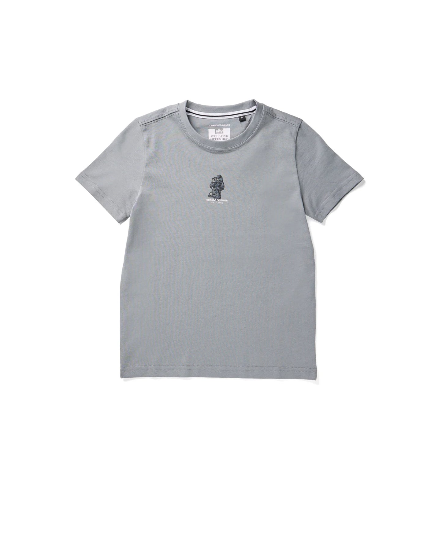 Weekend Offender Infant Reggie Graphic T-Shirt Porpoise Grey
