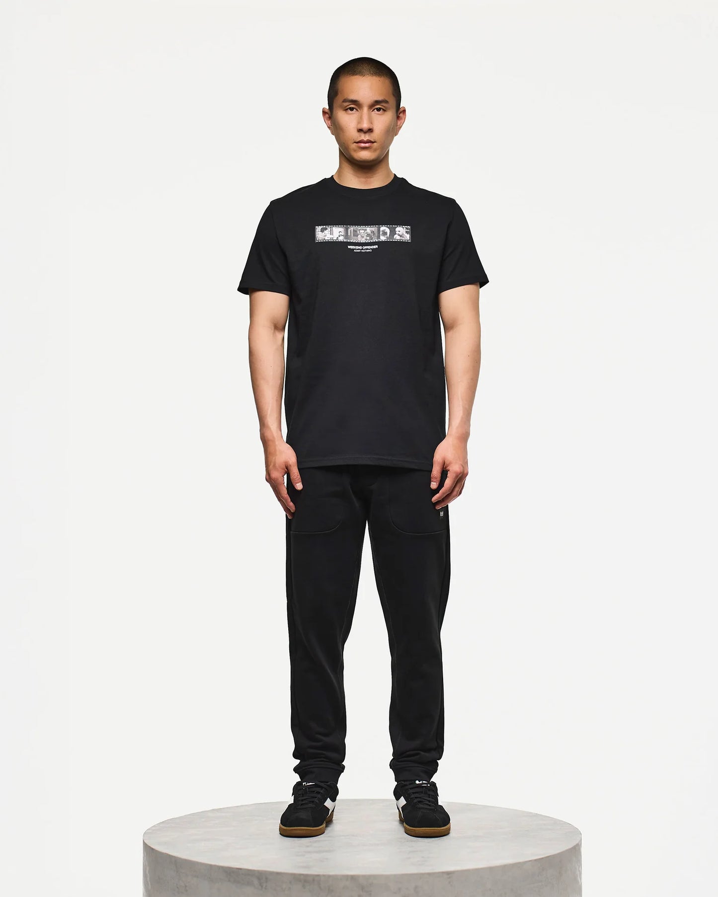 Weekend Offender Reflection Graphic T-Shirt Black