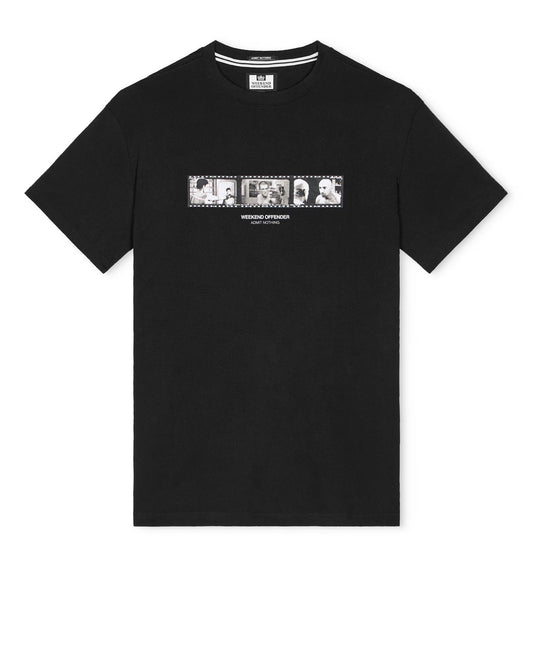 Weekend Offender Reflection Graphic T-Shirt Black