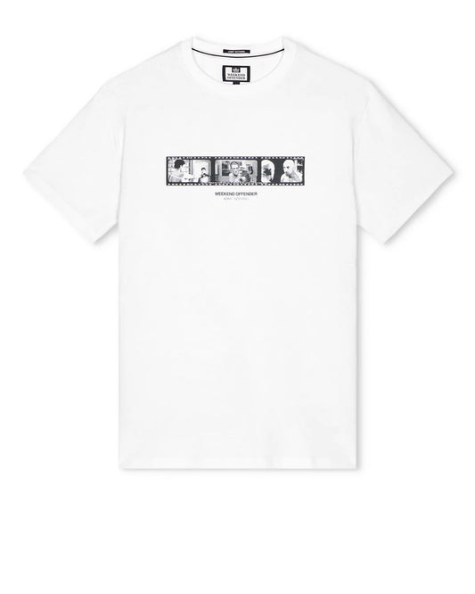 Weekend Offender Reflection Graphic T-Shirt White