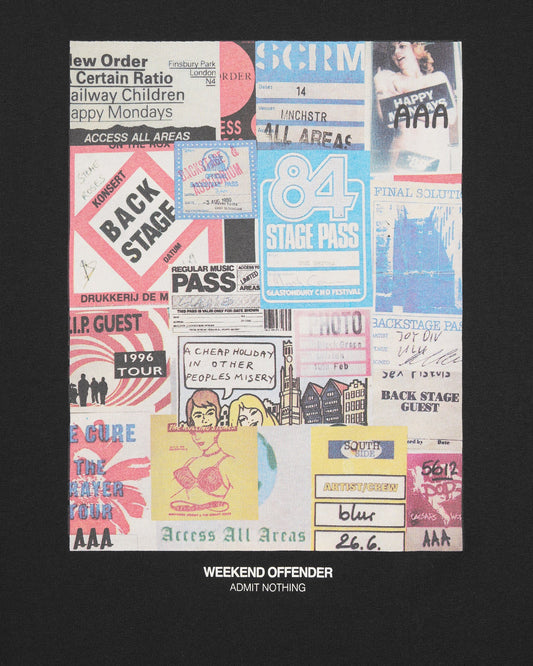 Weekend Offender Plus Size Passes Graphic T-Shirt Black