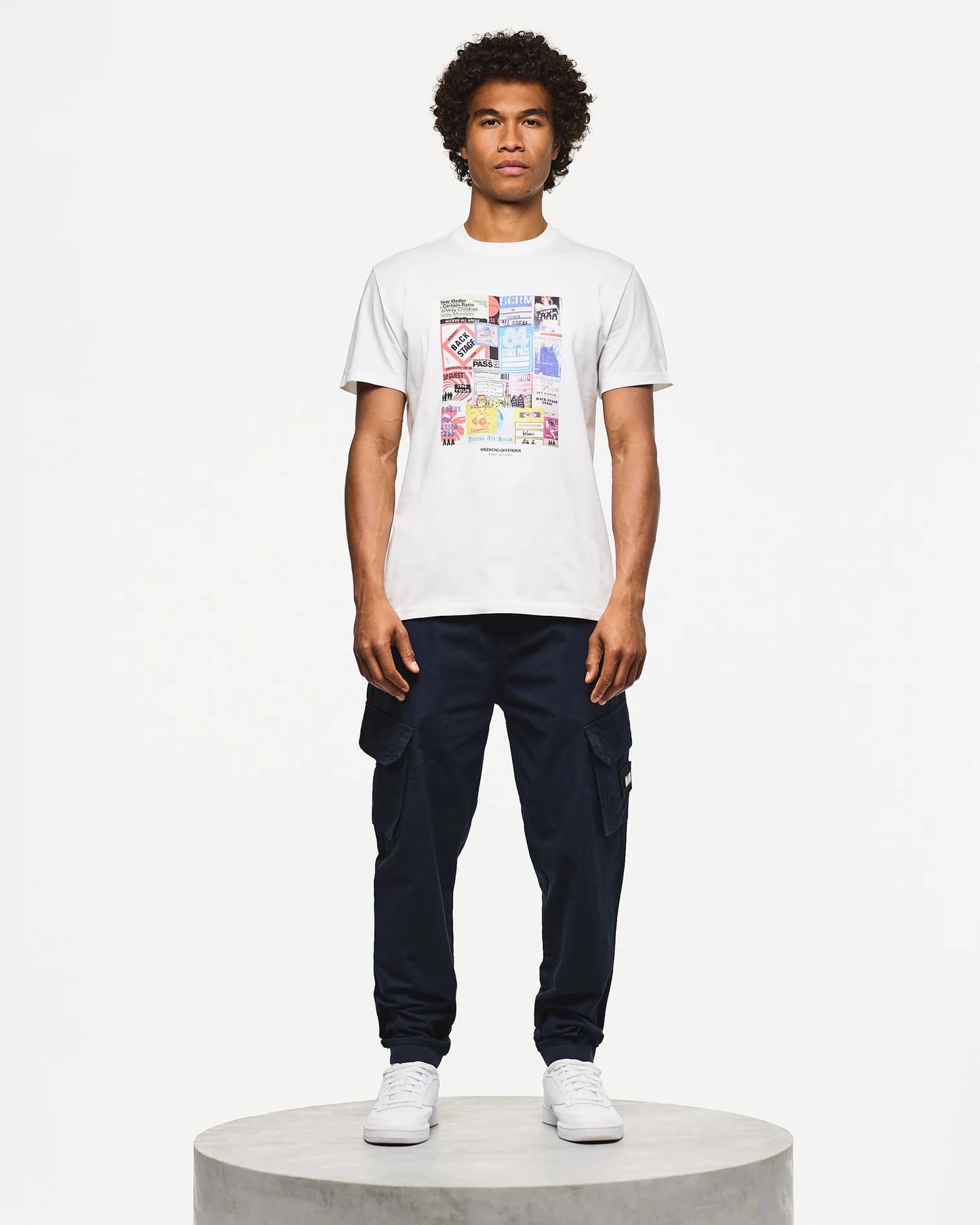 Weekend Offender Passes Graphic T-Shirt White