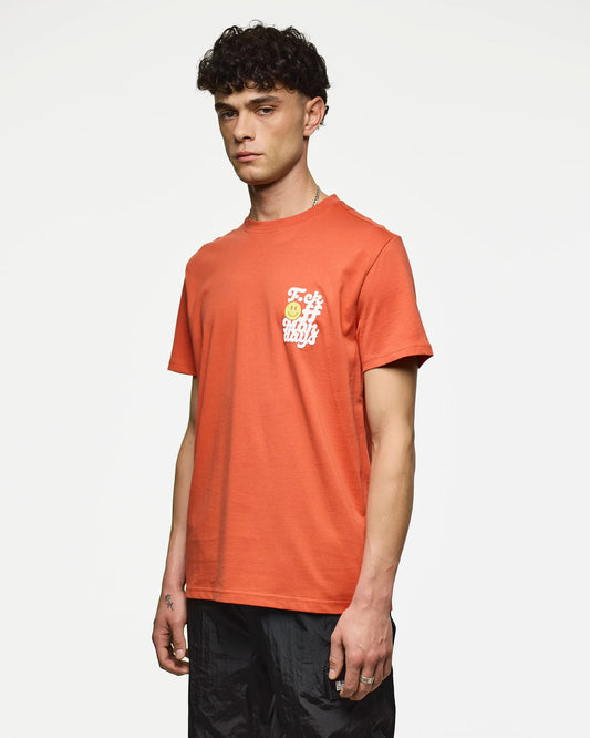Weekend Offender F.O.M. Graphic T-Shirt Sunset Orange