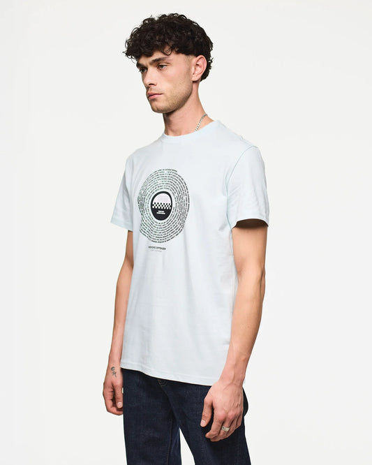 Weekend Offender Friday Night, Saturday Morning Graphic T-Shirt Sea Spray Blue